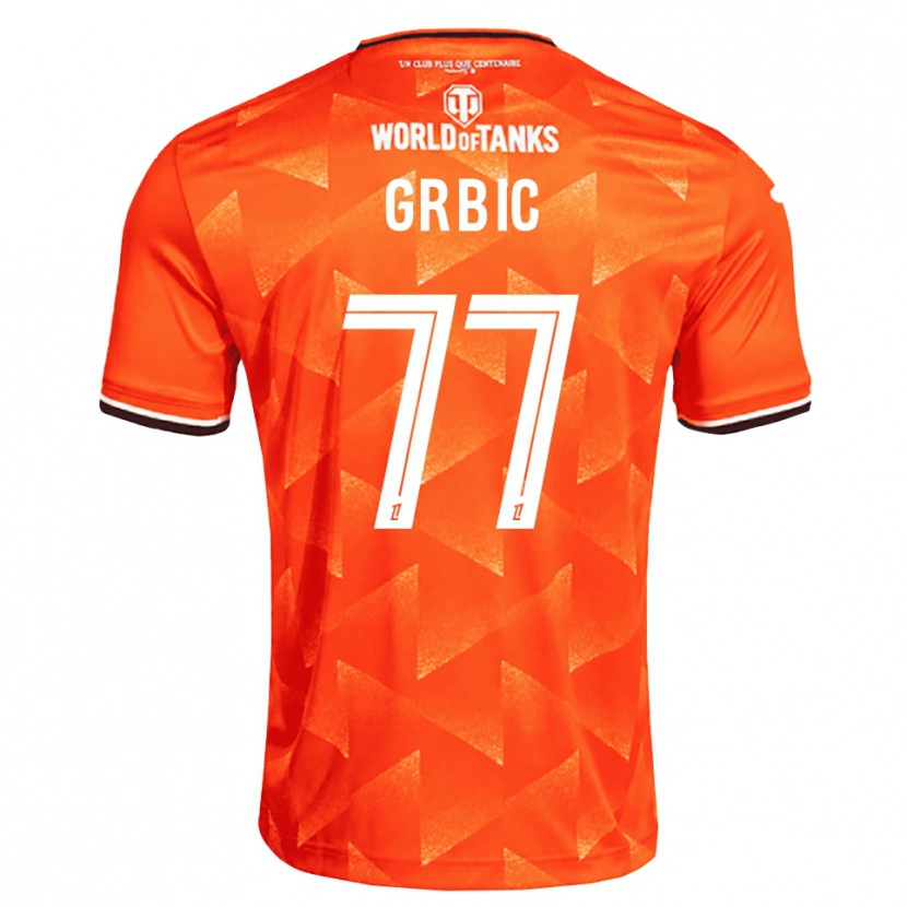 Danxen Kvinder Adrian Grbic #77 Orange Hvid Sort Hjemmebane Spillertrøjer 2026/27 Trøje T-Shirt