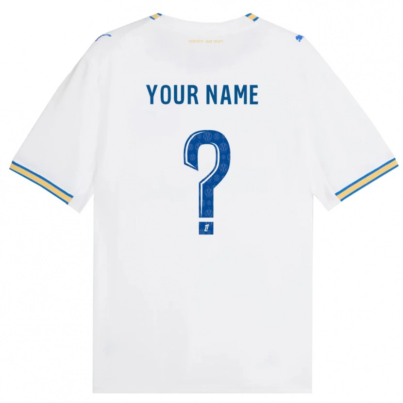 Danxen Kvinder Dit Navn #0 Dodgerblå Hvid Hjemmebane Spillertrøjer 2026/27 Trøje T-Shirt