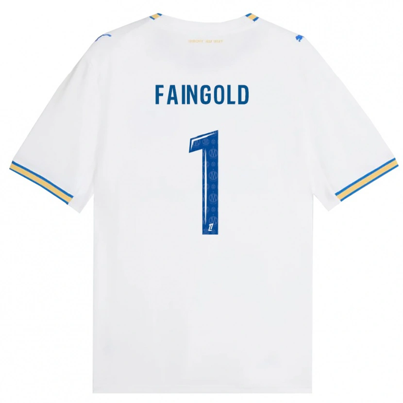 Danxen Kvinder Abbie Faingold #1 Dodgerblå Hvid Hjemmebane Spillertrøjer 2026/27 Trøje T-Shirt