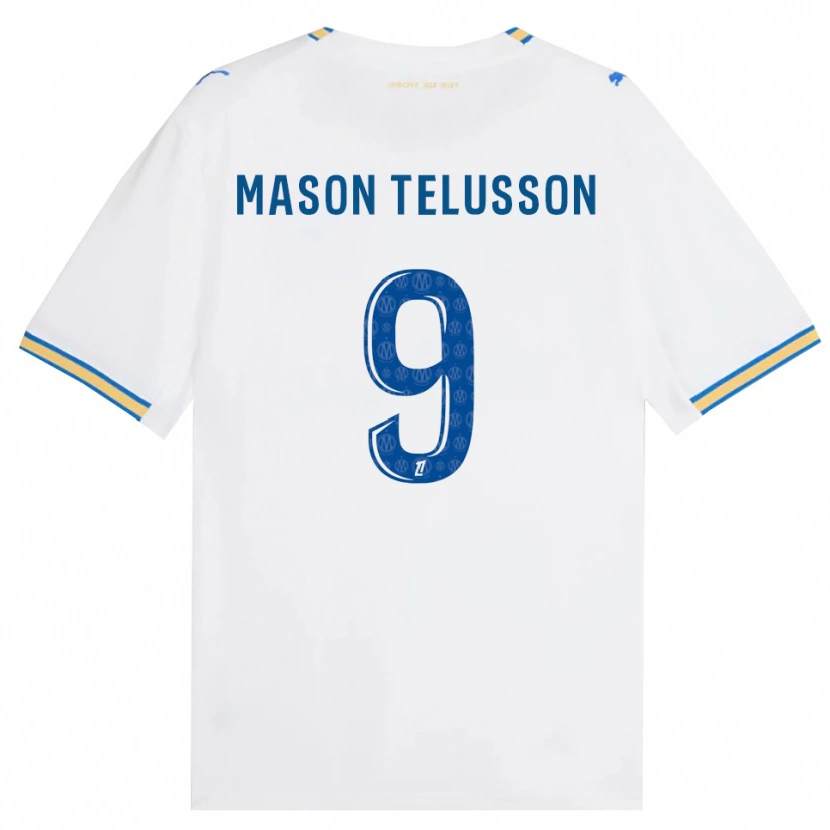 Danxen Kvinder Jah-Mason Telusson #9 Dodgerblå Hvid Hjemmebane Spillertrøjer 2026/27 Trøje T-Shirt