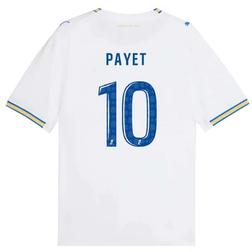 Danxen Kvinder Dimitri Payet #10 Dodgerblå Hvid Hjemmebane Spillertrøjer 2026/27 Trøje T-Shirt