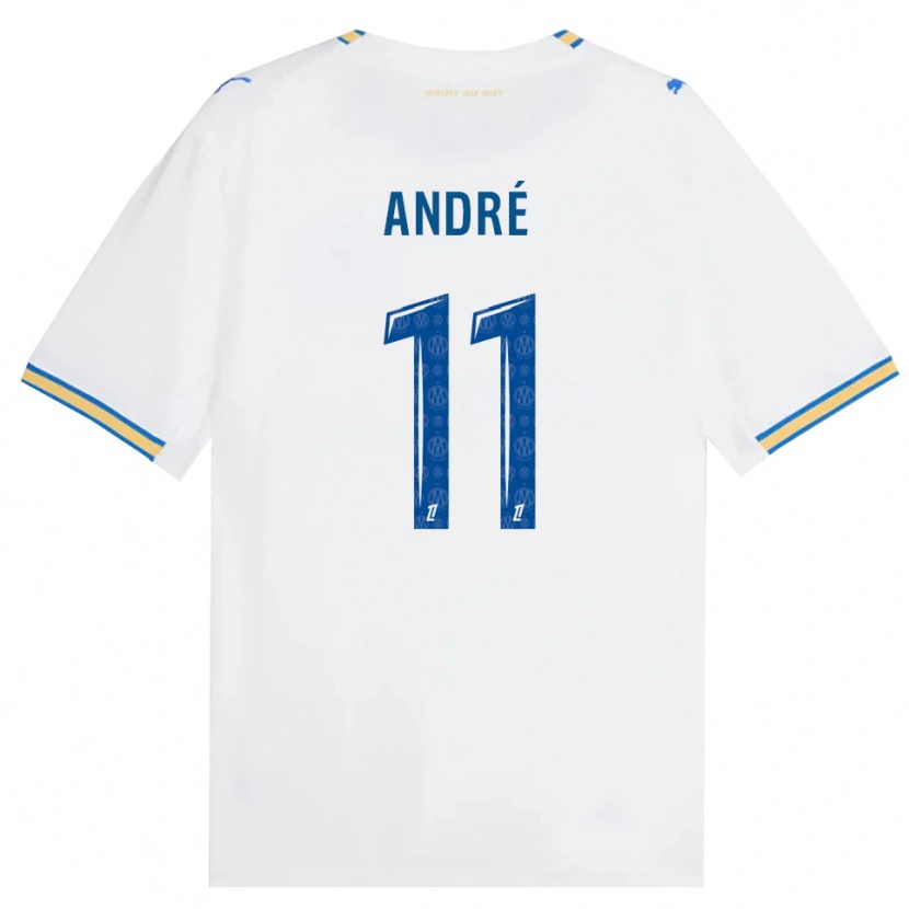 Danxen Kvinder Kalvin André #11 Dodgerblå Hvid Hjemmebane Spillertrøjer 2026/27 Trøje T-Shirt