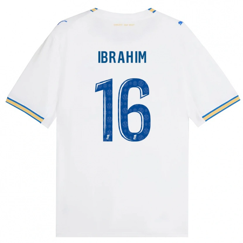Danxen Kvinder Ayman Ibrahim #16 Dodgerblå Hvid Hjemmebane Spillertrøjer 2026/27 Trøje T-Shirt