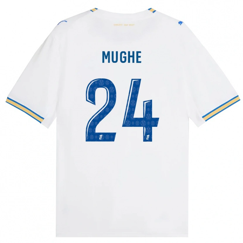 Danxen Kvinder François Mughe #24 Dodgerblå Hvid Hjemmebane Spillertrøjer 2026/27 Trøje T-Shirt