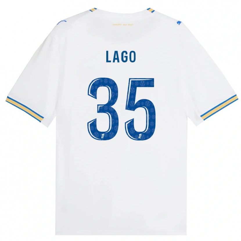 Danxen Kvinder Ange Lago #35 Dodgerblå Hvid Hjemmebane Spillertrøjer 2026/27 Trøje T-Shirt