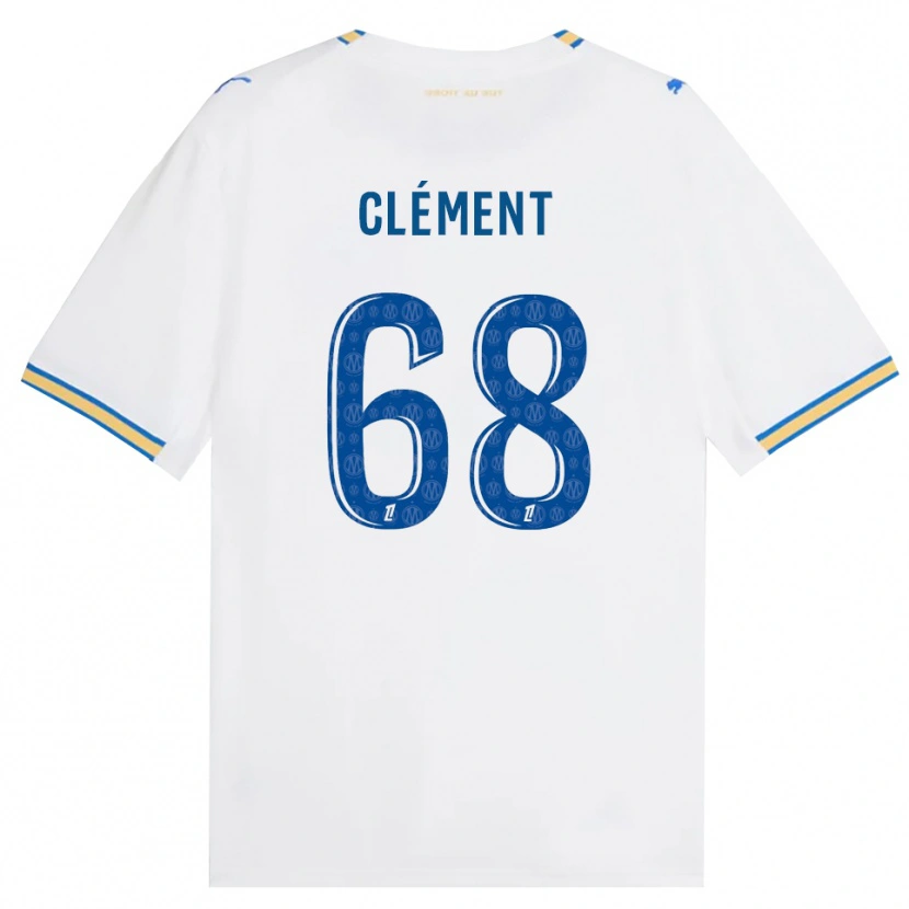 Danxen Kvinder Mathis Clément #68 Dodgerblå Hvid Hjemmebane Spillertrøjer 2026/27 Trøje T-Shirt