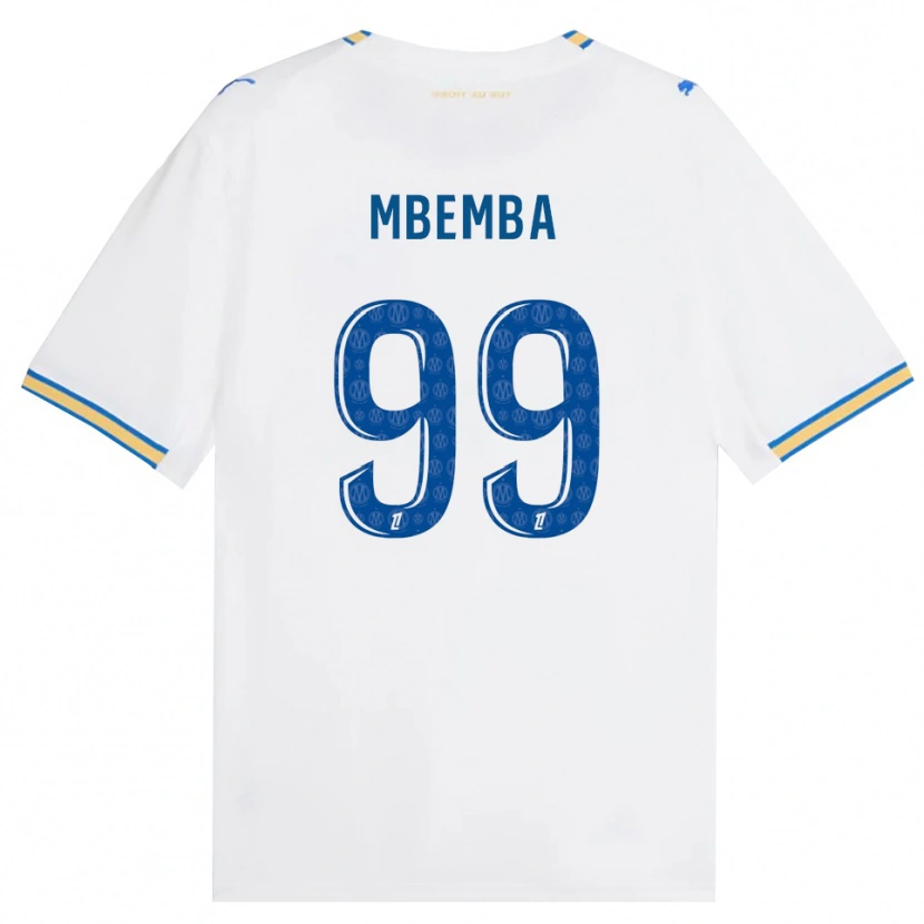 Danxen Kvinder Chancel Mbemba #99 Dodgerblå Hvid Hjemmebane Spillertrøjer 2026/27 Trøje T-Shirt