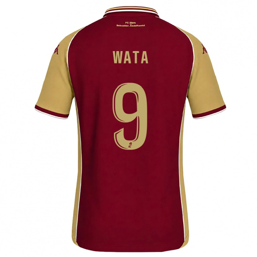 Danxen Kvinder Xavier Wata #9 Gyldenrod Mørkerød Hjemmebane Spillertrøjer 2026/27 Trøje T-Shirt