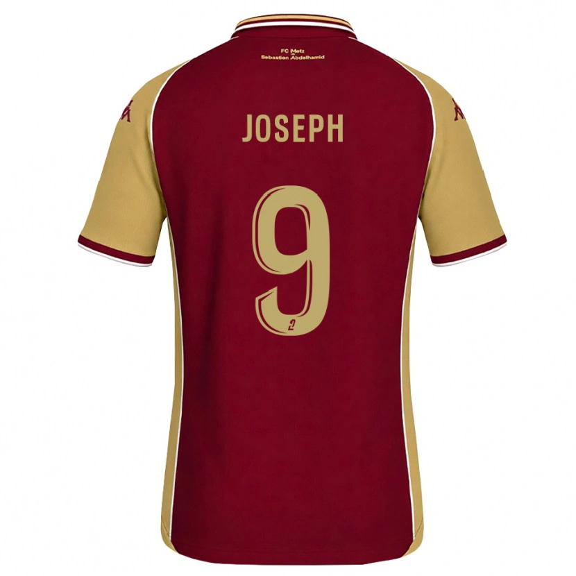Danxen Kvinder Amélie Joseph #9 Gyldenrod Mørkerød Hjemmebane Spillertrøjer 2026/27 Trøje T-Shirt