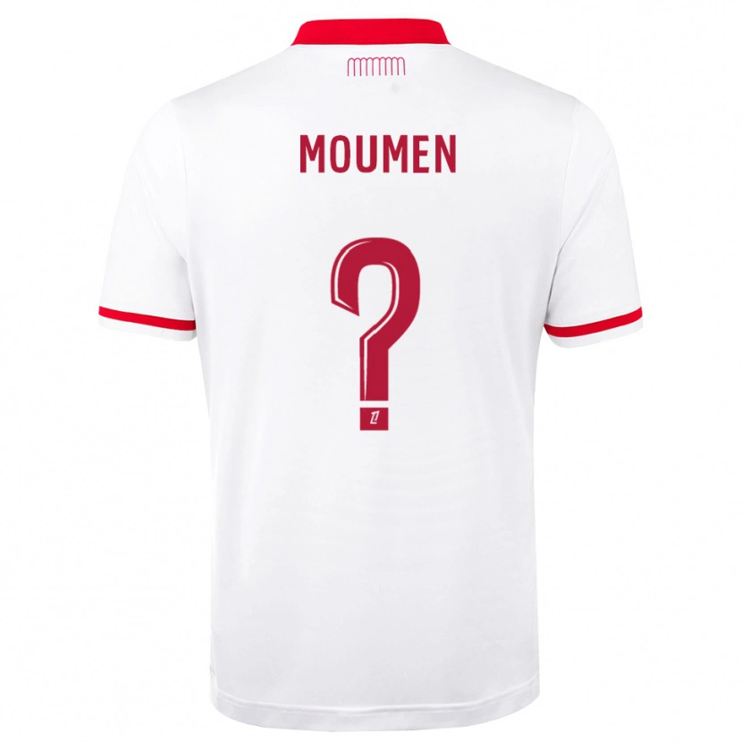 Danxen Kvinder Jebril Moumen #0 Rød Hvid Hjemmebane Spillertrøjer 2026/27 Trøje T-Shirt