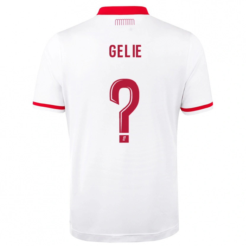 Danxen Kvinder Melvyn Gelie #0 Rød Hvid Hjemmebane Spillertrøjer 2026/27 Trøje T-Shirt