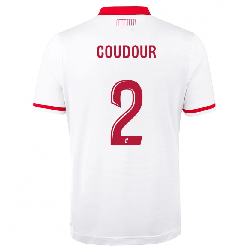 Danxen Kvinder Mathis Coudour #2 Rød Hvid Hjemmebane Spillertrøjer 2026/27 Trøje T-Shirt