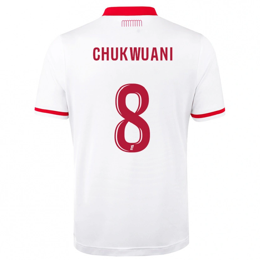 Danxen Kvinder Ekene Chukwuani #8 Rød Hvid Hjemmebane Spillertrøjer 2026/27 Trøje T-Shirt