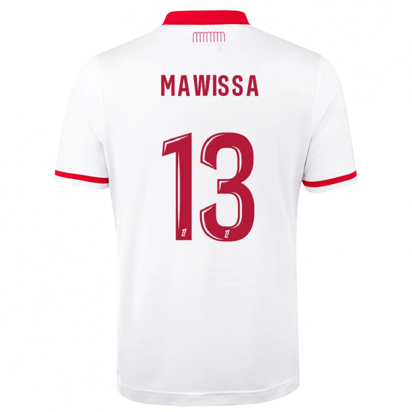 Danxen Kvinder Christian Mawissa #13 Rød Hvid Hjemmebane Spillertrøjer 2026/27 Trøje T-Shirt