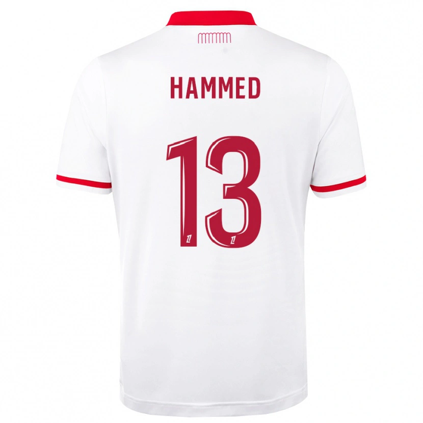 Danxen Kvinder Maher Hammed #13 Rød Hvid Hjemmebane Spillertrøjer 2026/27 Trøje T-Shirt