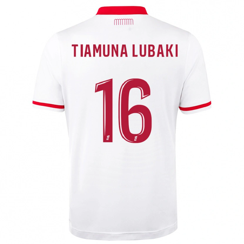 Danxen Kvinder Loïc Tiamuna Lubaki #16 Rød Hvid Hjemmebane Spillertrøjer 2026/27 Trøje T-Shirt
