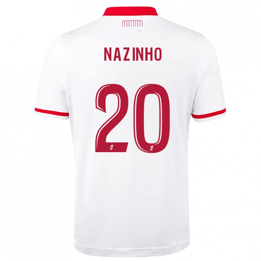 Danxen Kvinder Flávio Basilua Jacinto Dos Nazinho #20 Rød Hvid Hjemmebane Spillertrøjer 2026/27 Trøje T-Shirt