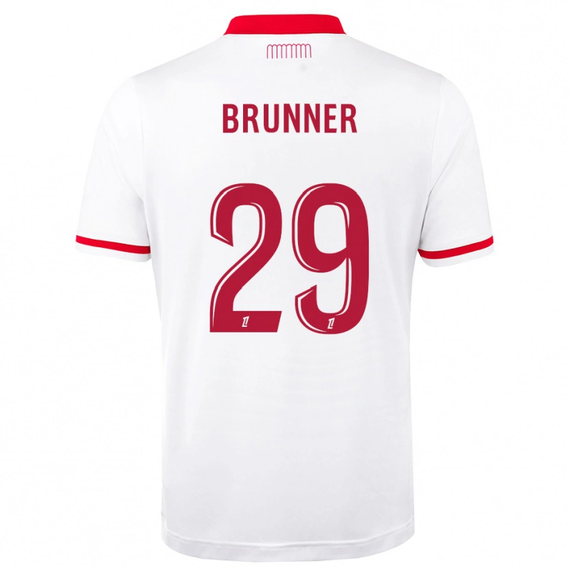 Danxen Kvinder Paris Brunner #29 Rød Hvid Hjemmebane Spillertrøjer 2026/27 Trøje T-Shirt