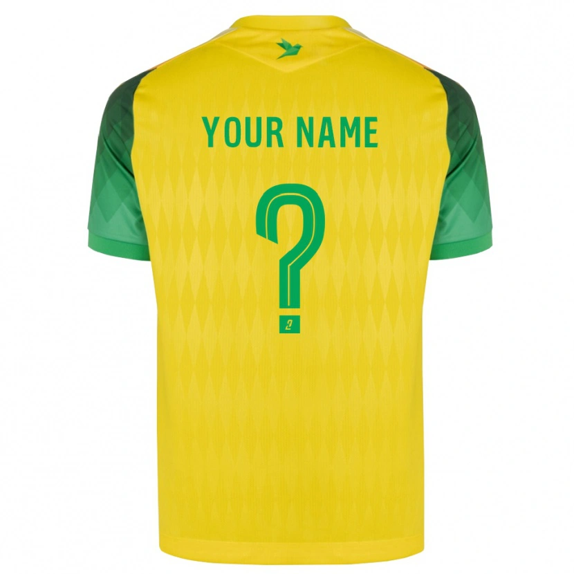 Danxen Kvinder Dit Navn #0 Gul Grøn Rød Hjemmebane Spillertrøjer 2026/27 Trøje T-Shirt