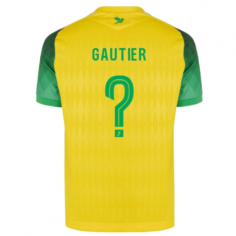 Danxen Kvinder Louka Gautier #0 Gul Grøn Rød Hjemmebane Spillertrøjer 2026/27 Trøje T-Shirt