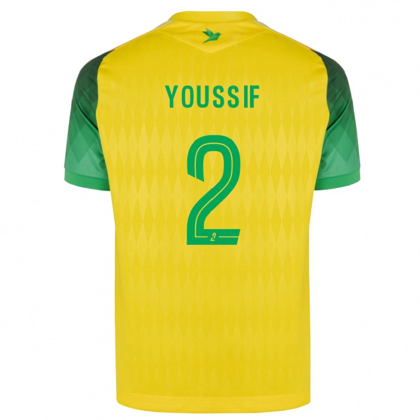 Danxen Kvinder Ali Youssif #2 Gul Grøn Rød Hjemmebane Spillertrøjer 2026/27 Trøje T-Shirt