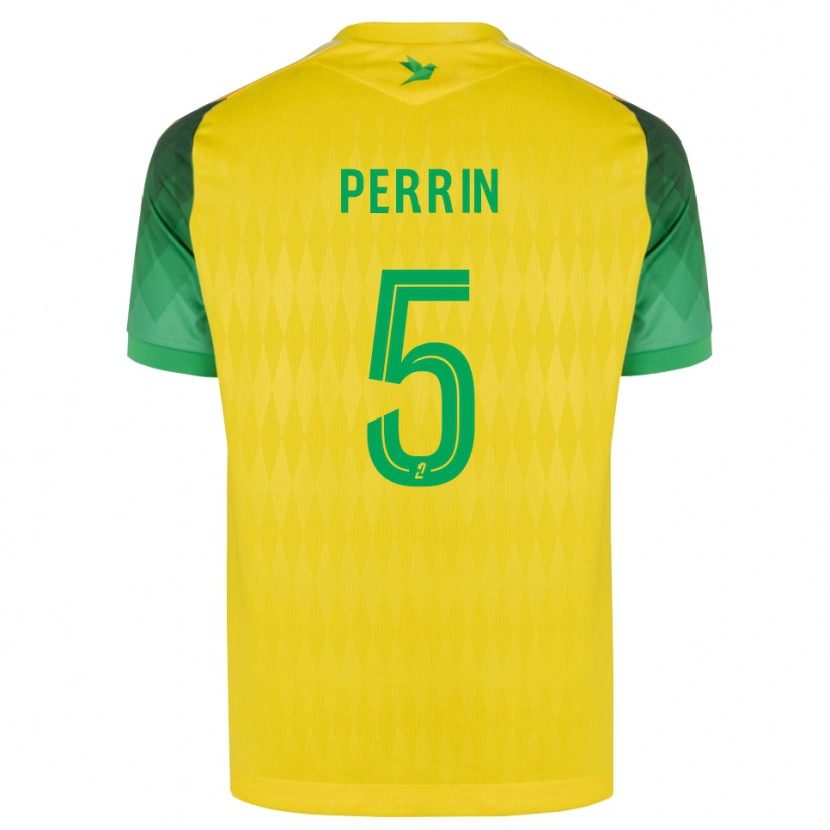 Danxen Kvinder Lucas Perrin #5 Gul Grøn Rød Hjemmebane Spillertrøjer 2026/27 Trøje T-Shirt