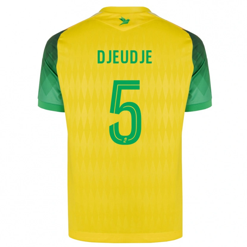 Danxen Kvinder Lilian Djeudje #5 Gul Grøn Rød Hjemmebane Spillertrøjer 2026/27 Trøje T-Shirt