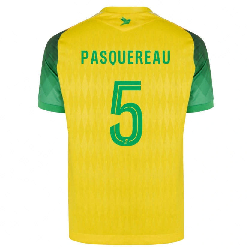 Danxen Kvinder Julie Pasquereau #5 Gul Grøn Rød Hjemmebane Spillertrøjer 2026/27 Trøje T-Shirt