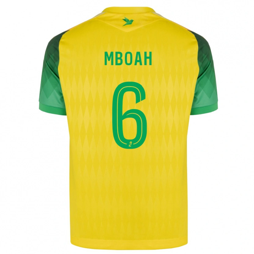 Danxen Kvinder Yanis Mboah #6 Gul Grøn Rød Hjemmebane Spillertrøjer 2026/27 Trøje T-Shirt