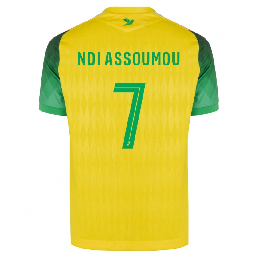 Danxen Kvinder Frédéric Ndi Assoumou #7 Gul Grøn Rød Hjemmebane Spillertrøjer 2026/27 Trøje T-Shirt