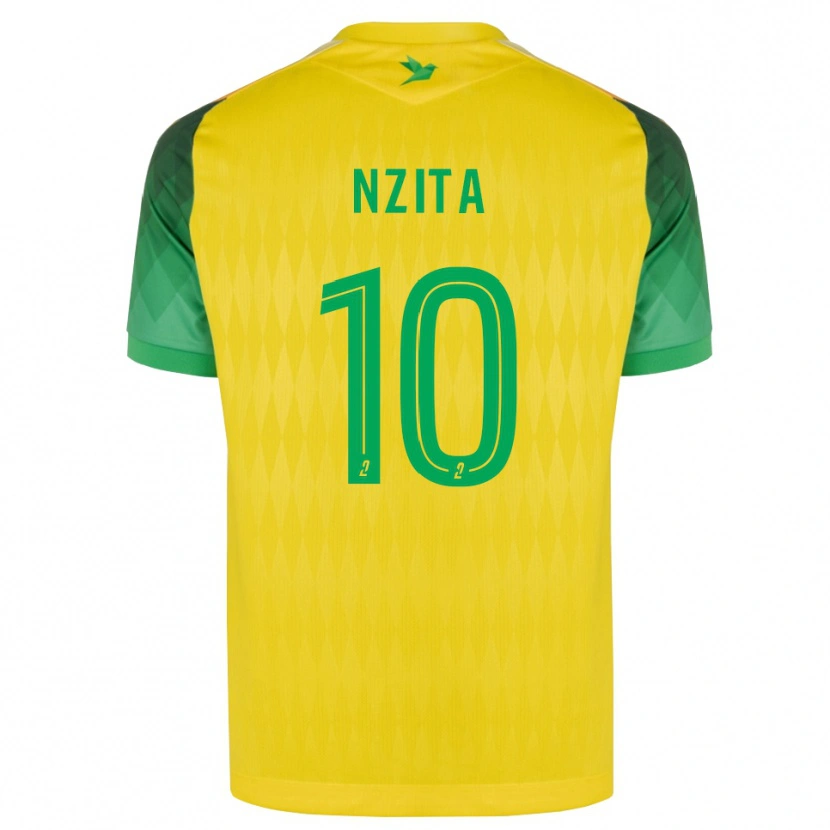 Danxen Kvinder Brayan Nzita #10 Gul Grøn Rød Hjemmebane Spillertrøjer 2026/27 Trøje T-Shirt