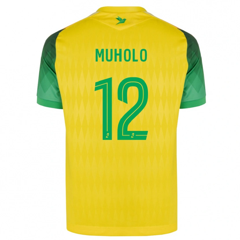 Danxen Kvinder Ernest Muholo #12 Gul Grøn Rød Hjemmebane Spillertrøjer 2026/27 Trøje T-Shirt