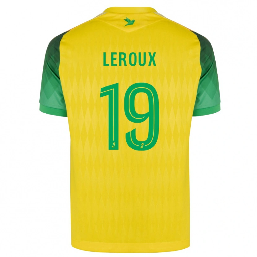Danxen Kvinder Louis Leroux #19 Gul Grøn Rød Hjemmebane Spillertrøjer 2026/27 Trøje T-Shirt
