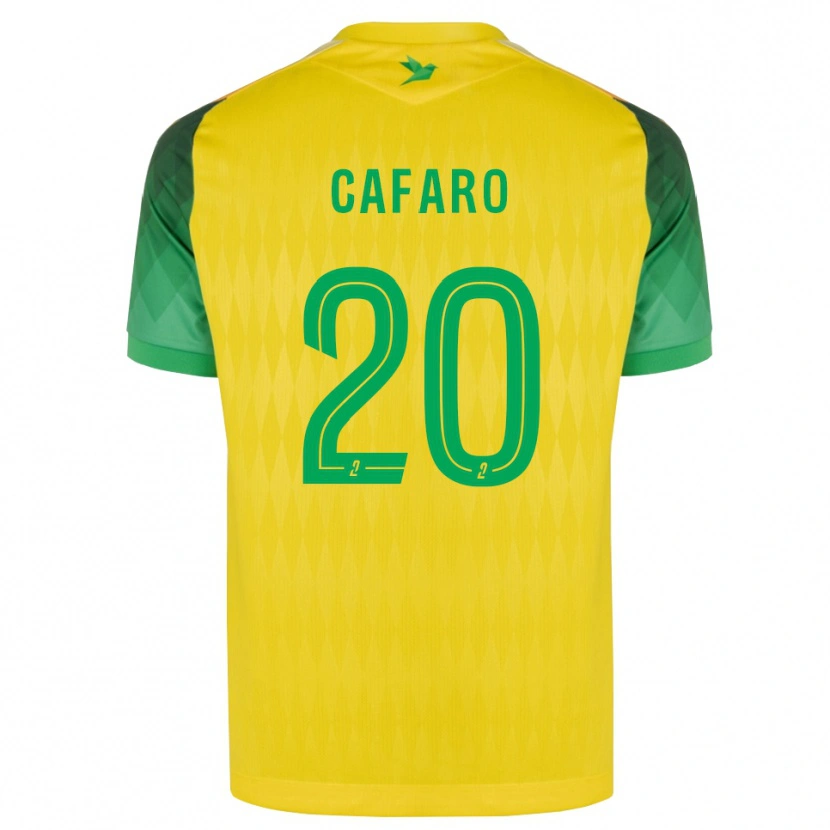 Danxen Kvinder Mathieu Cafaro #20 Gul Grøn Rød Hjemmebane Spillertrøjer 2026/27 Trøje T-Shirt