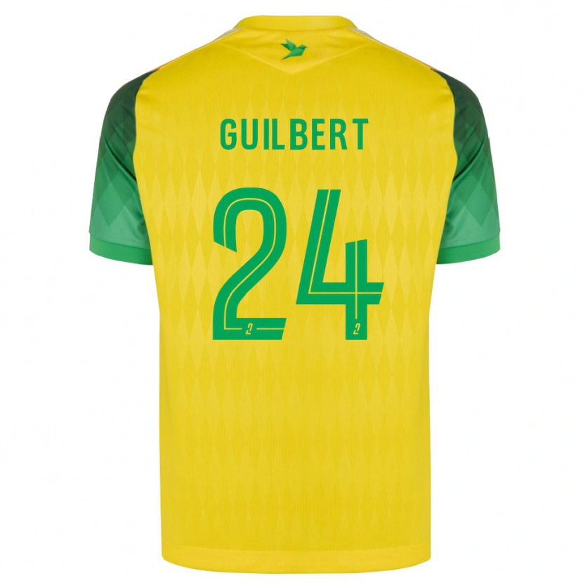 Danxen Kvinder Frédéric Guilbert #24 Gul Grøn Rød Hjemmebane Spillertrøjer 2026/27 Trøje T-Shirt