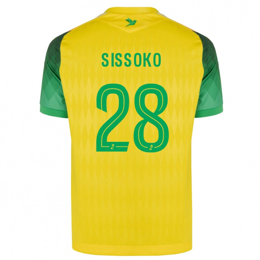 Danxen Kvinder Ibrahima Sissoko #28 Gul Grøn Rød Hjemmebane Spillertrøjer 2026/27 Trøje T-Shirt