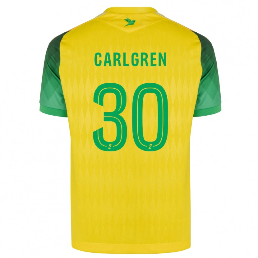 Danxen Kvinder Patrik Carlgren #30 Gul Grøn Rød Hjemmebane Spillertrøjer 2026/27 Trøje T-Shirt