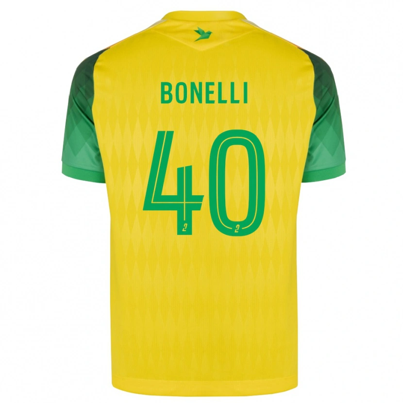 Danxen Kvinder Lucas Bonelli #40 Gul Grøn Rød Hjemmebane Spillertrøjer 2026/27 Trøje T-Shirt