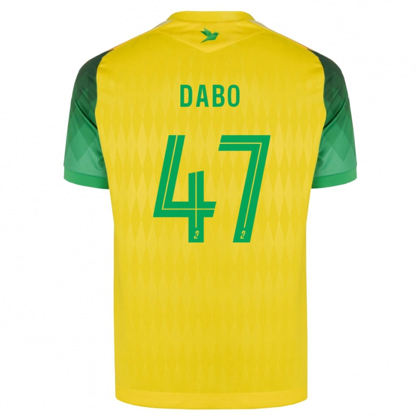Danxen Kvinder Moustapha Dabo #47 Gul Grøn Rød Hjemmebane Spillertrøjer 2026/27 Trøje T-Shirt