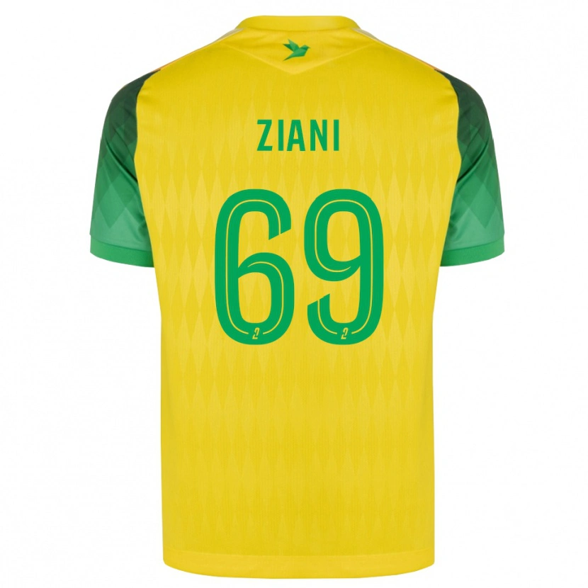 Danxen Kvinder Sacha Ziani #69 Gul Grøn Rød Hjemmebane Spillertrøjer 2026/27 Trøje T-Shirt