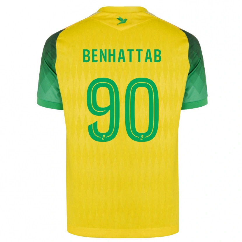 Danxen Kvinder Yassine Benhattab #90 Gul Grøn Rød Hjemmebane Spillertrøjer 2026/27 Trøje T-Shirt
