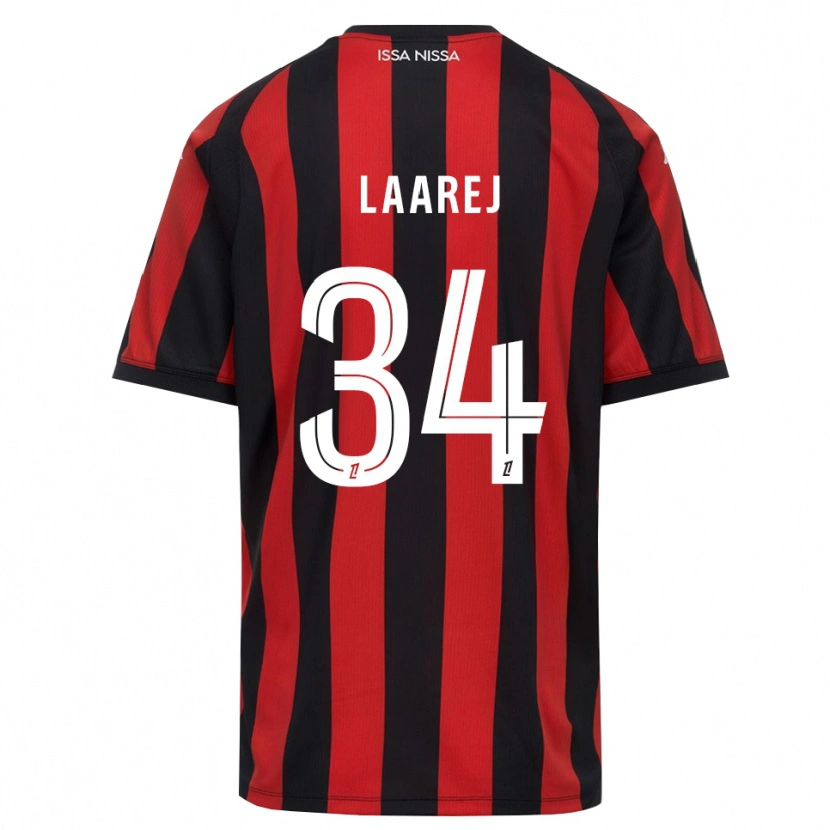 Danxen Kvinder Nassim Laarej #34 Rød Sort Hvid Hjemmebane Spillertrøjer 2026/27 Trøje T-Shirt