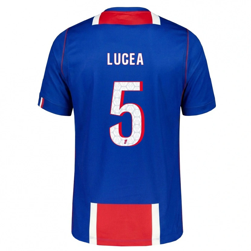 Danxen Kvinder Dimitri Lucea #5 Rød Hvid Blå Hjemmebane Spillertrøjer 2026/27 Trøje T-Shirt