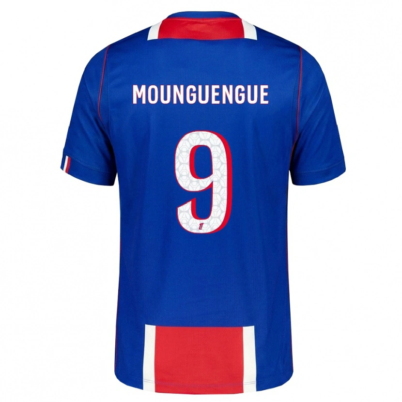 Danxen Kvinder Pierre Mounguengue #9 Rød Hvid Blå Hjemmebane Spillertrøjer 2026/27 Trøje T-Shirt