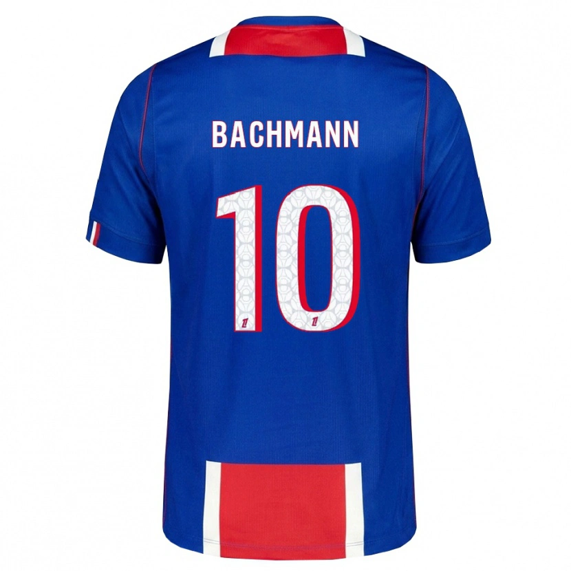 Danxen Kvinder Ramona Bachmann #10 Rød Hvid Blå Hjemmebane Spillertrøjer 2026/27 Trøje T-Shirt