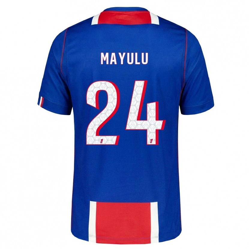 Danxen Kvinder Senny Mayulu #24 Rød Hvid Blå Hjemmebane Spillertrøjer 2026/27 Trøje T-Shirt