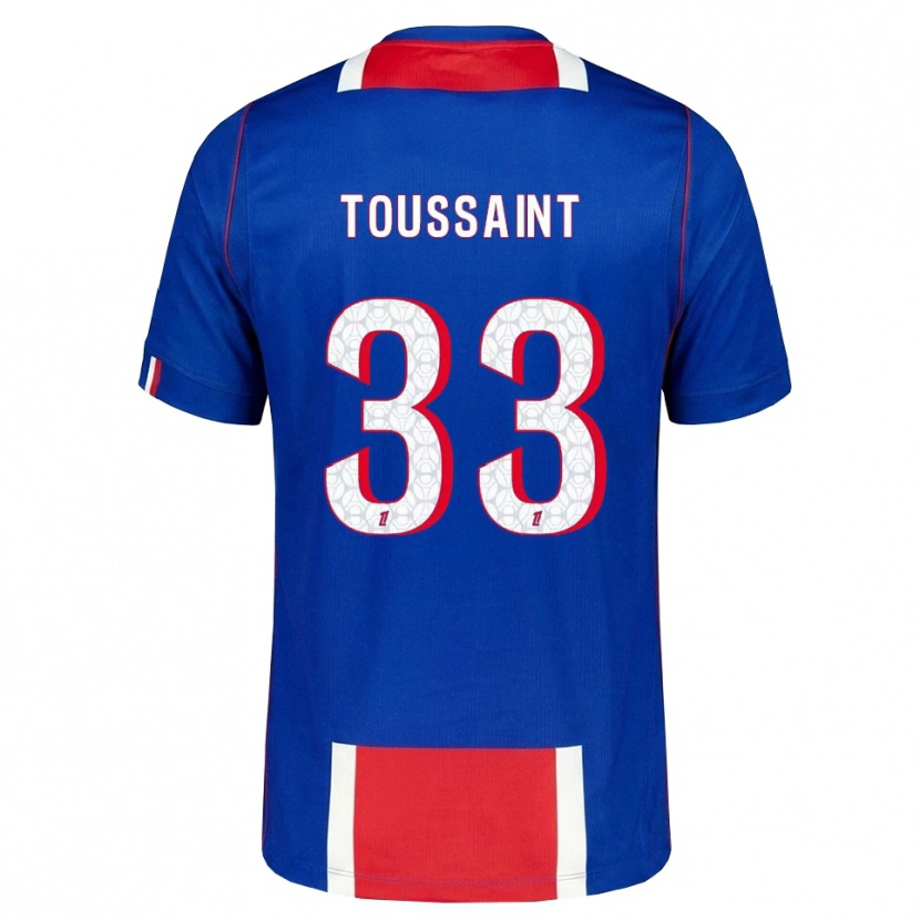 Danxen Kvinder Océane Toussaint #33 Rød Hvid Blå Hjemmebane Spillertrøjer 2026/27 Trøje T-Shirt