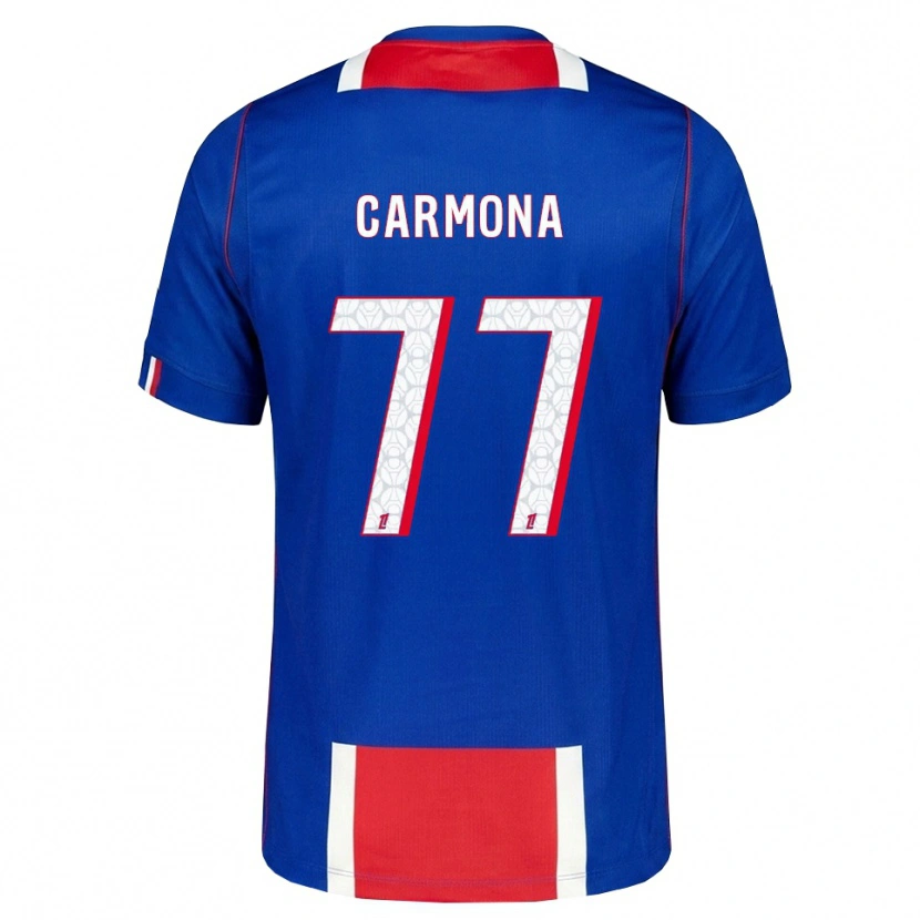 Danxen Kvinder Olga Carmona #77 Rød Hvid Blå Hjemmebane Spillertrøjer 2026/27 Trøje T-Shirt