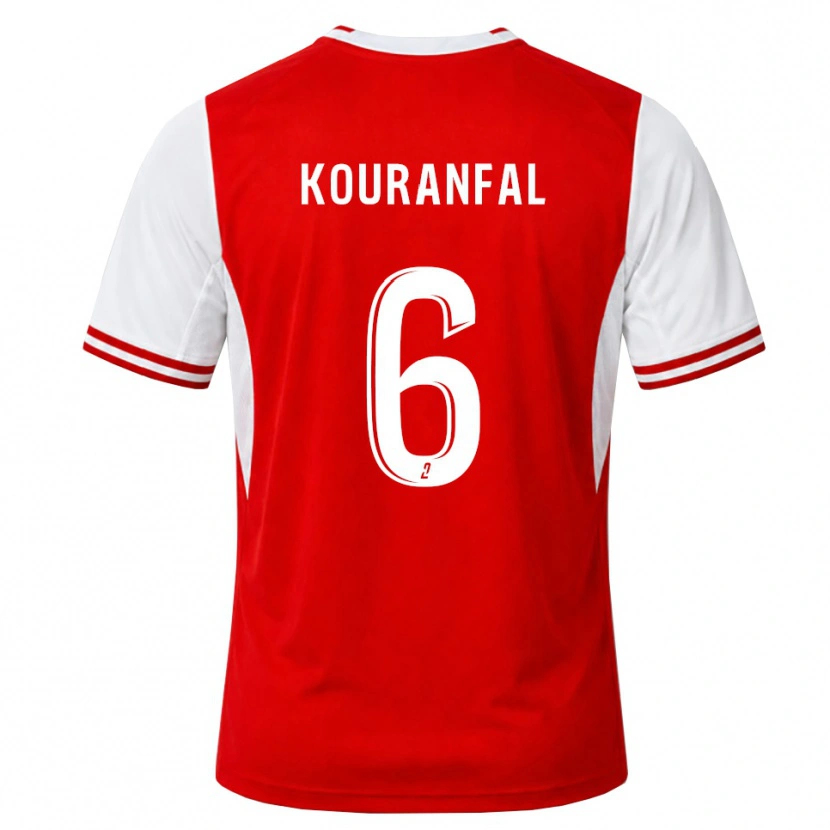 Danxen Kvinder Chamsedin Kouranfal #6 Rød Hvid Hjemmebane Spillertrøjer 2026/27 Trøje T-Shirt