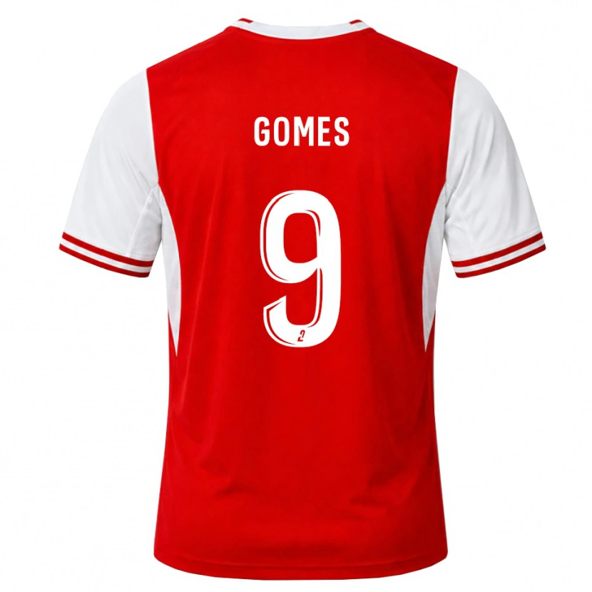 Danxen Kvinder Mélissa Gomes #9 Rød Hvid Hjemmebane Spillertrøjer 2026/27 Trøje T-Shirt